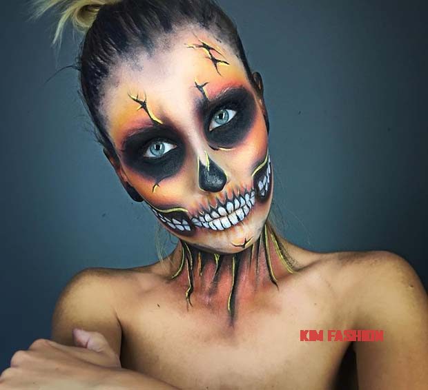 sndrmakeup 2017 09 25 16 29 14 21910133 1997322500523894 5704571555342712832 n resize Skull Halloween Makeup Ideas for a Spooky and Creative Look