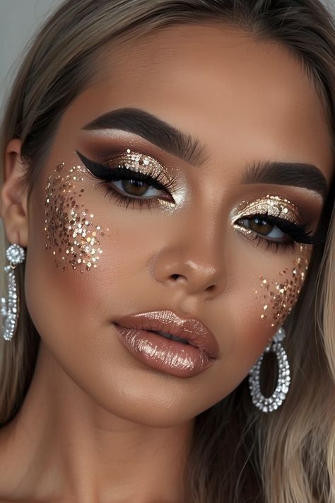 Glitter Accents Makeup ideas