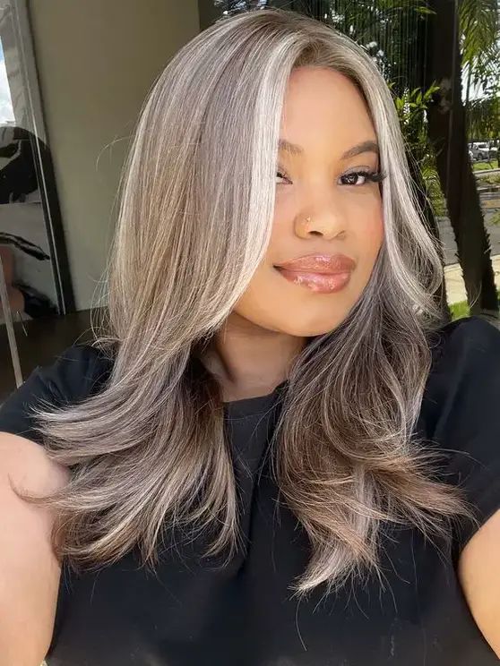 2024 Spring Hair Color Ideas Brunettes Highlights Caramel and More Aging Gracefully Silverhair Highlights That Looks Amazing