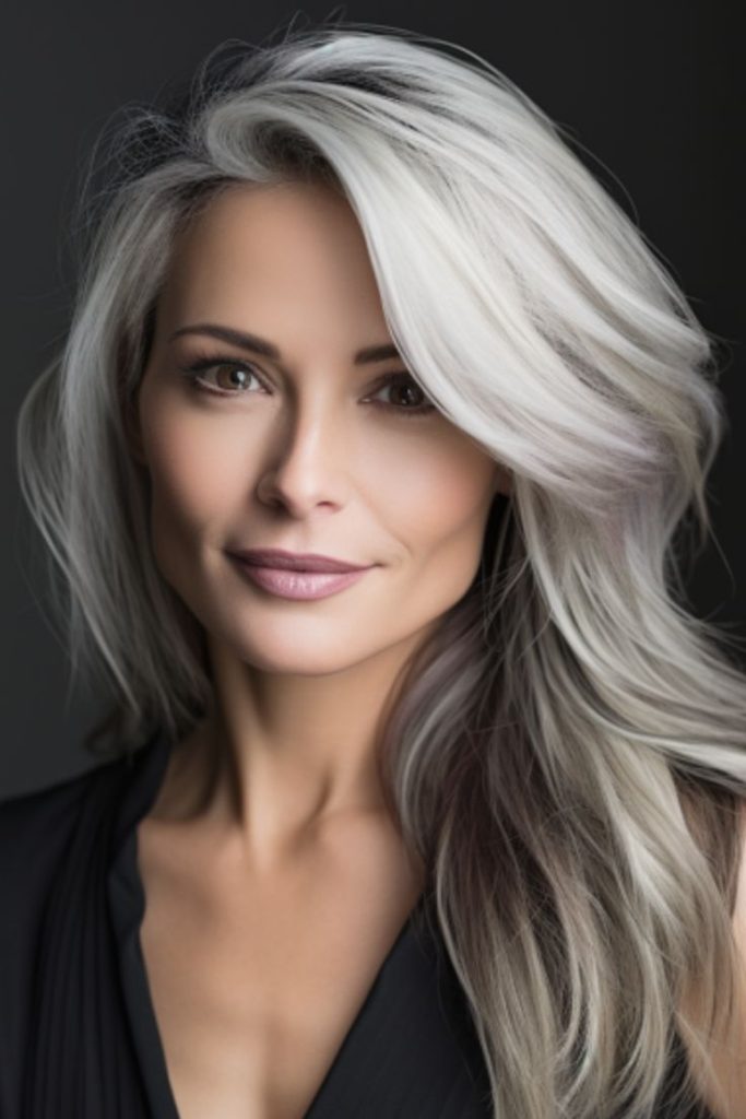 45 Gorgeous Hair Highlight Ideas for Every Base Shade Aging Gracefully Silverhair Highlights That Looks Amazing