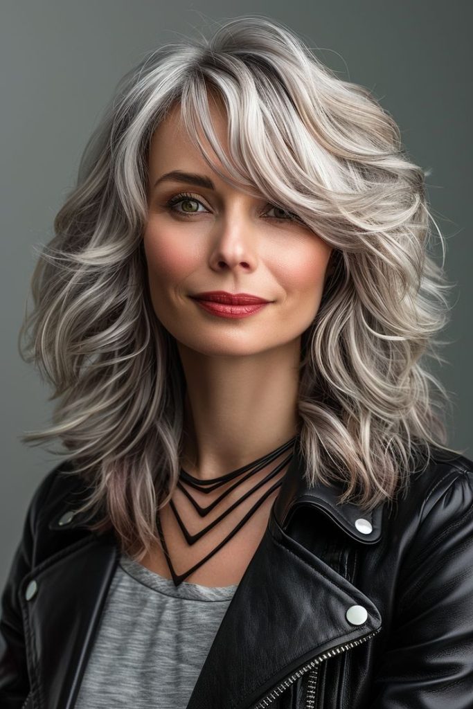 Beautiful Hairstyles and Haircuts for Women Over 50 11 Aging Gracefully Silverhair Highlights That Looks Amazing