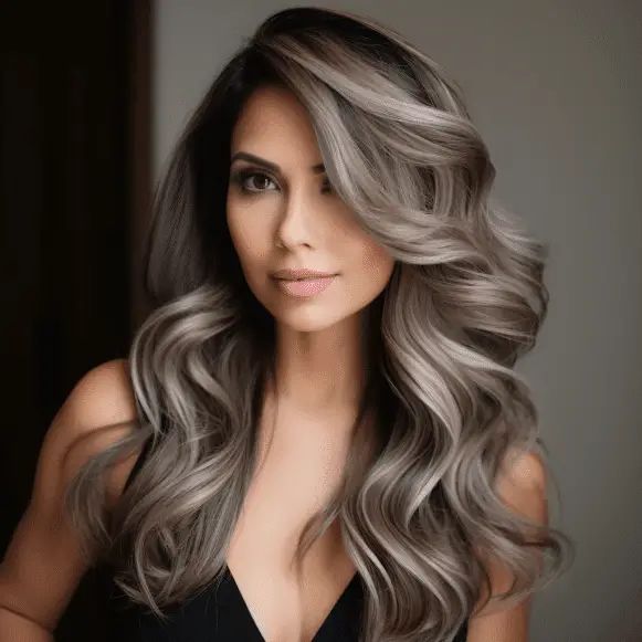 Get Ready To Shine With These 53 Beautiful Dark Brown Hair With Highlights Aging Gracefully Silverhair Highlights That Looks Amazing