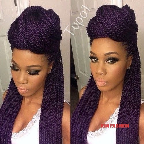 Box 2BBraids 2Bin 2Ba 2BBun 2BHairstyle 2Bideas 2B 25281 2529 Box Braids in a Bun Ideas