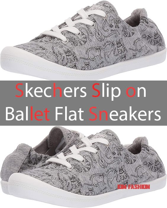 Skechers Slip on Ballet Flat Sneakers