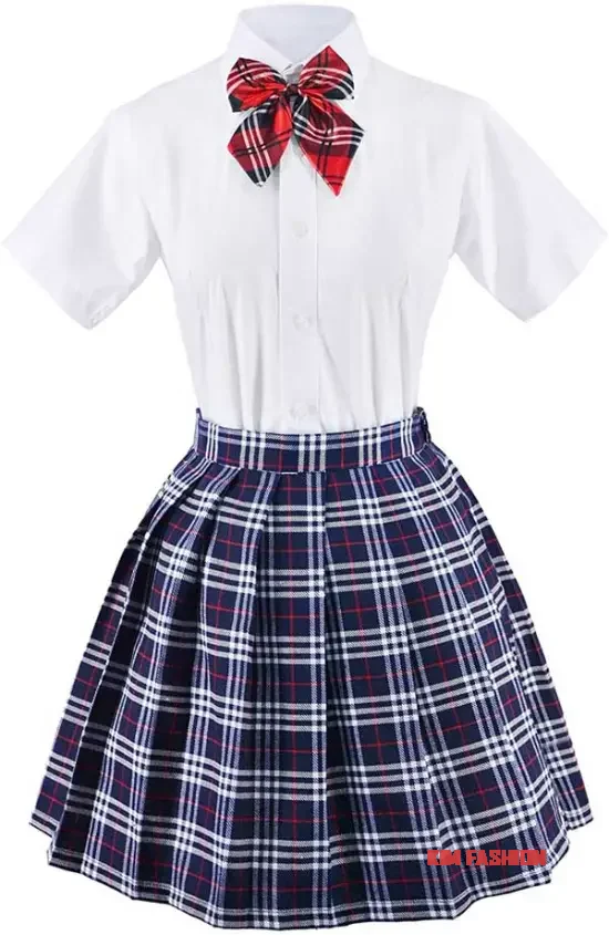 School Uniform Cosplay Costumes with Socks School Girl Halloween Costume