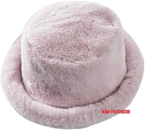 light pink fur hat Bright Pink Dress with Fur Hat