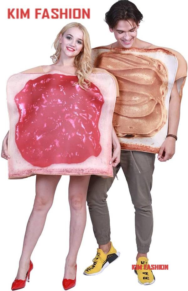 Funny Food Peanut Butter and Jelly couples Halloween Costume