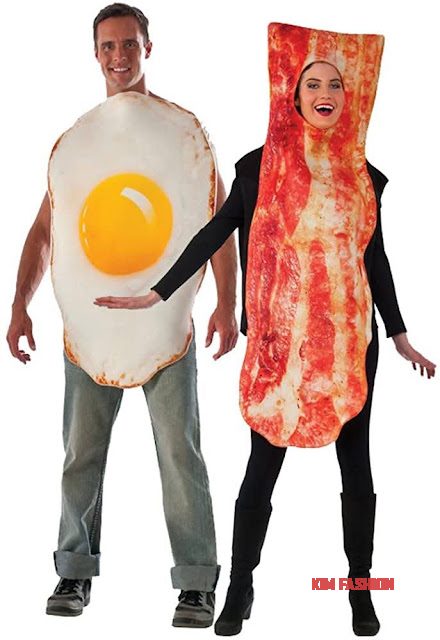 Bacon and Egg Halloween Costume for Couples