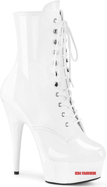 full white pleasers Head Turner Pleaser Heels that looks amazing