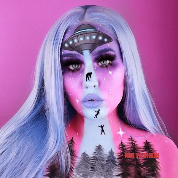 Alien Halloween Makeup Design Ideas