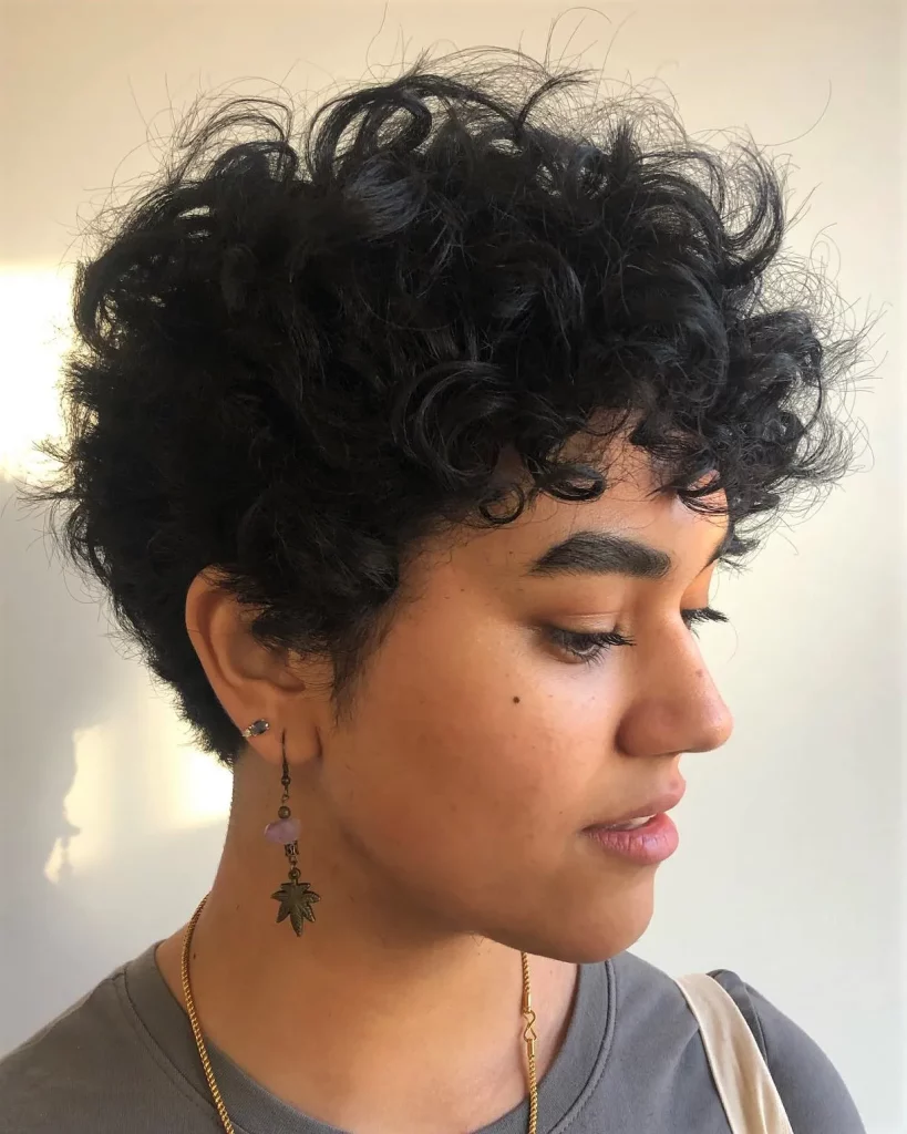 3 curly pixie for black hair CdCBBZjPES1 15 Short Elegant Hairstyles That Radiate Sophistication