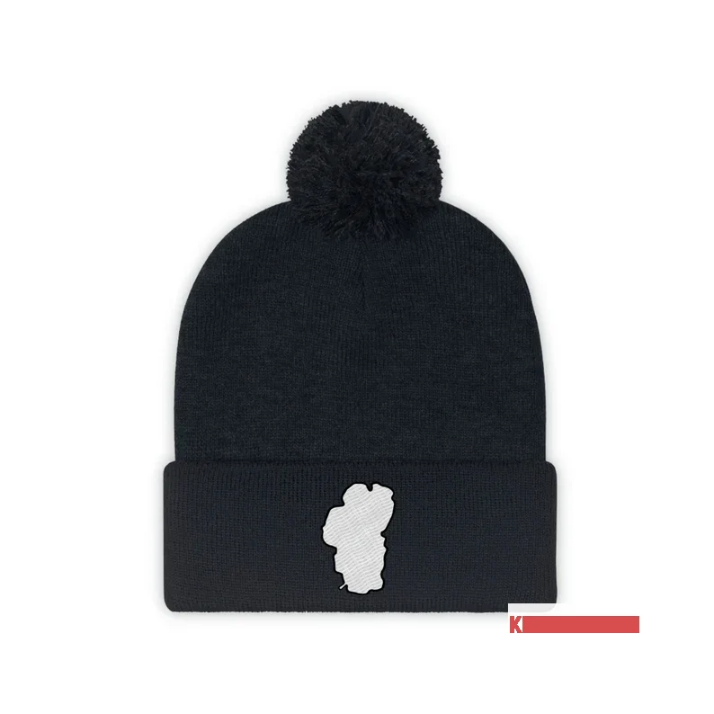 Embroidered Lake Tahoe Pom Pom Beanie 