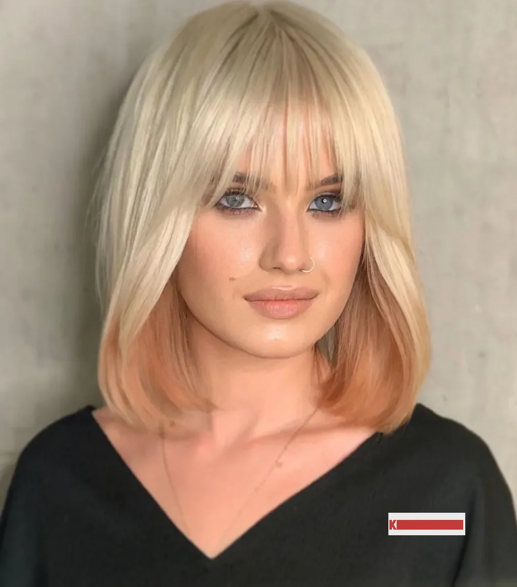 Short Wispy Bangs with Side Parting