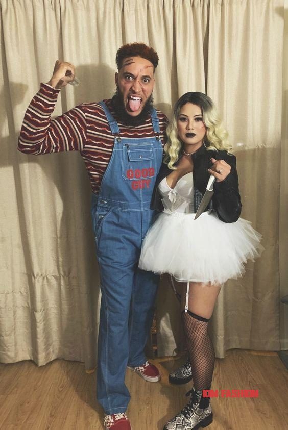 Chucky and his Bride Couples Halloween Costume Idea