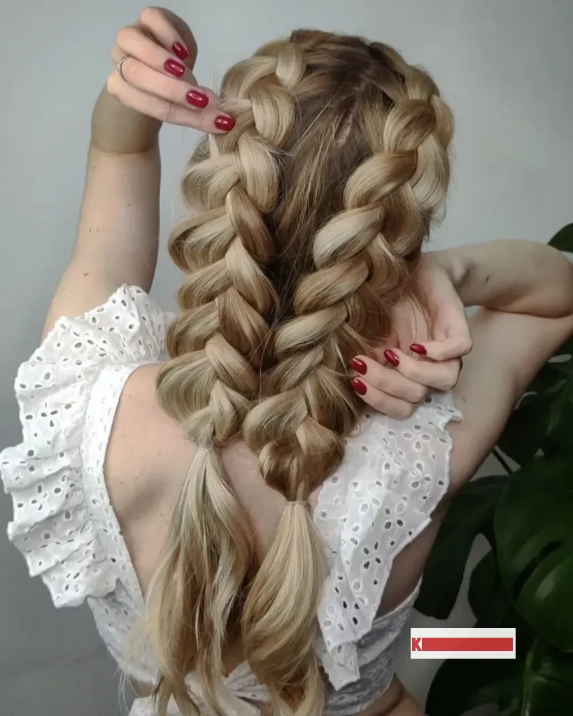 Beach Hairstyles | Pool hairstyle, Double Dutch Braids Hairstyles