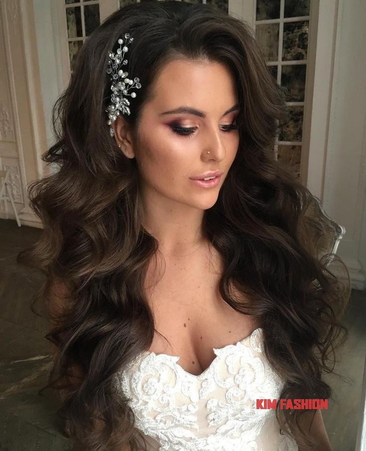 Side Clip Wave Bridal Wedding Hair