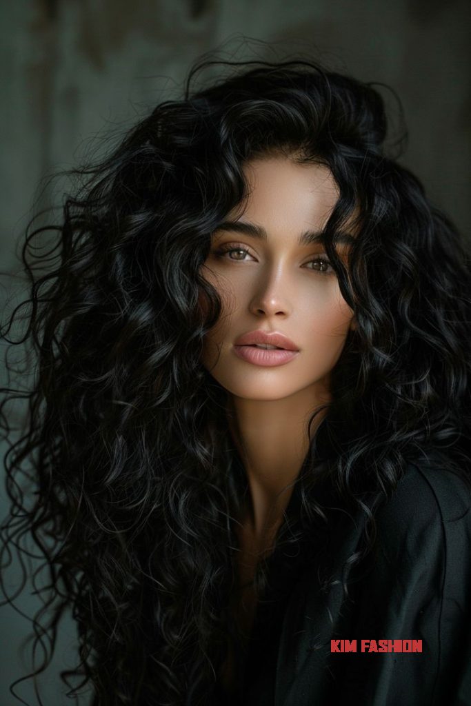 17 Winter Hairstyles for Thick Hair Cozy and Chic 1 Long Curly Hair Inspo