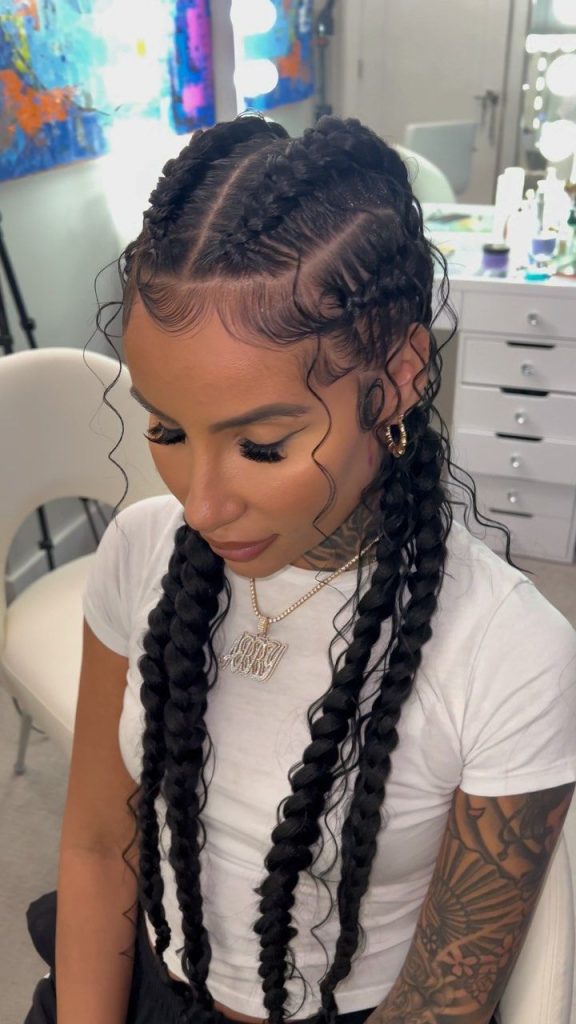 4 4 ATE🔥🙌🏽🤍 The most natural effortless… 1 Get the Look: The Hottest Braided Hairstyles Right Now