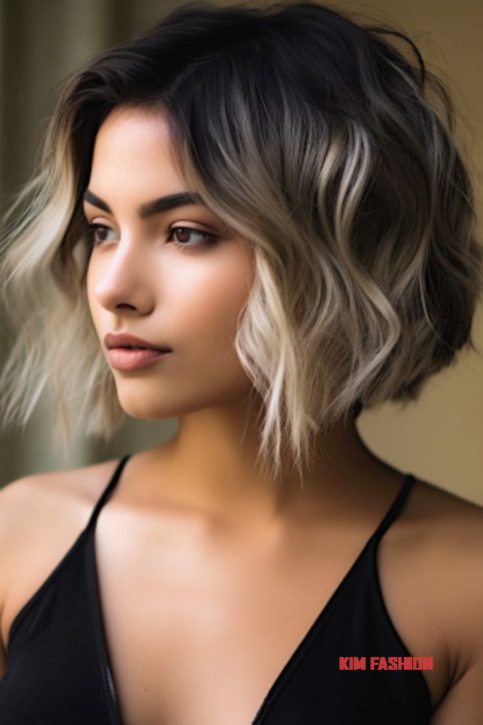 Wavy Bob: Loose waves add texture and volume to a bob.