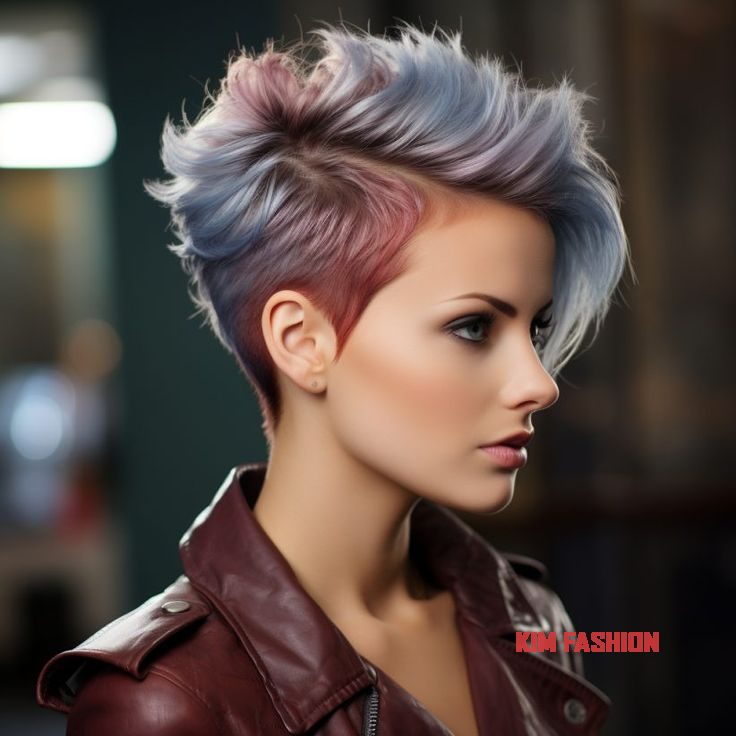 Mohawk Pixie: A pixie cut with a longer, styled strip down the center.