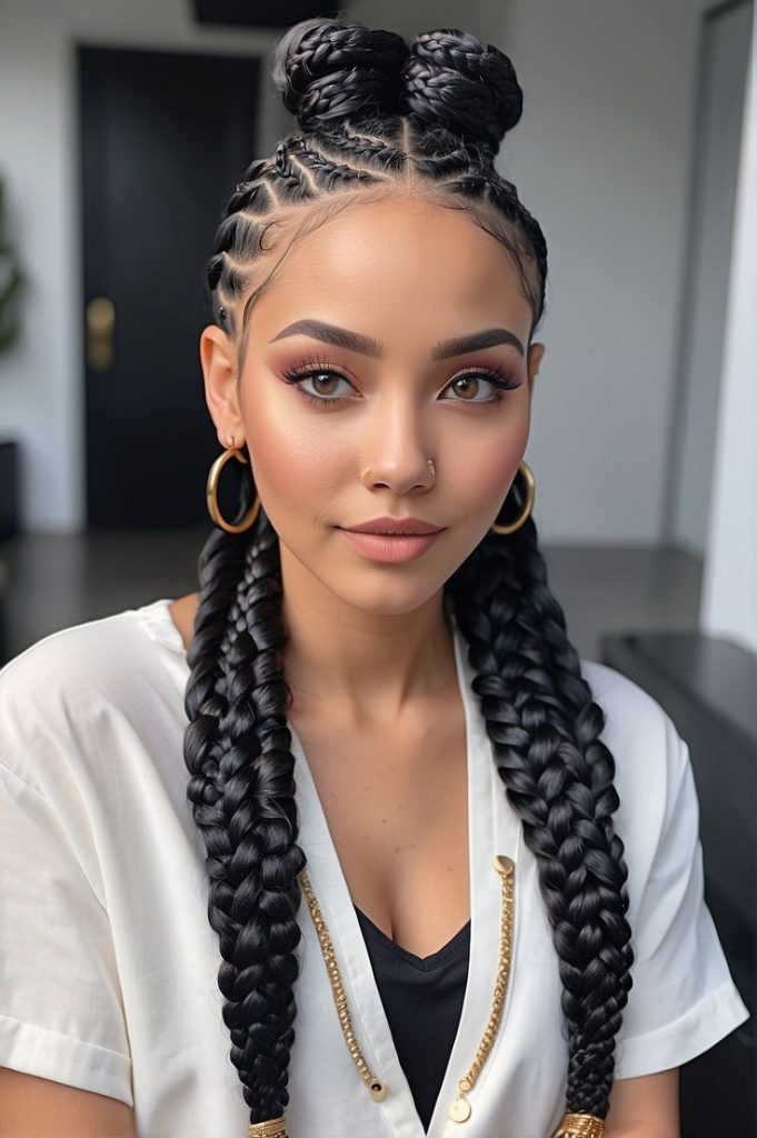 Freestyle Cornrow Braids Ideas for a Chic and Stylish Look 1 1 Get the Look: The Hottest Braided Hairstyles Right Now