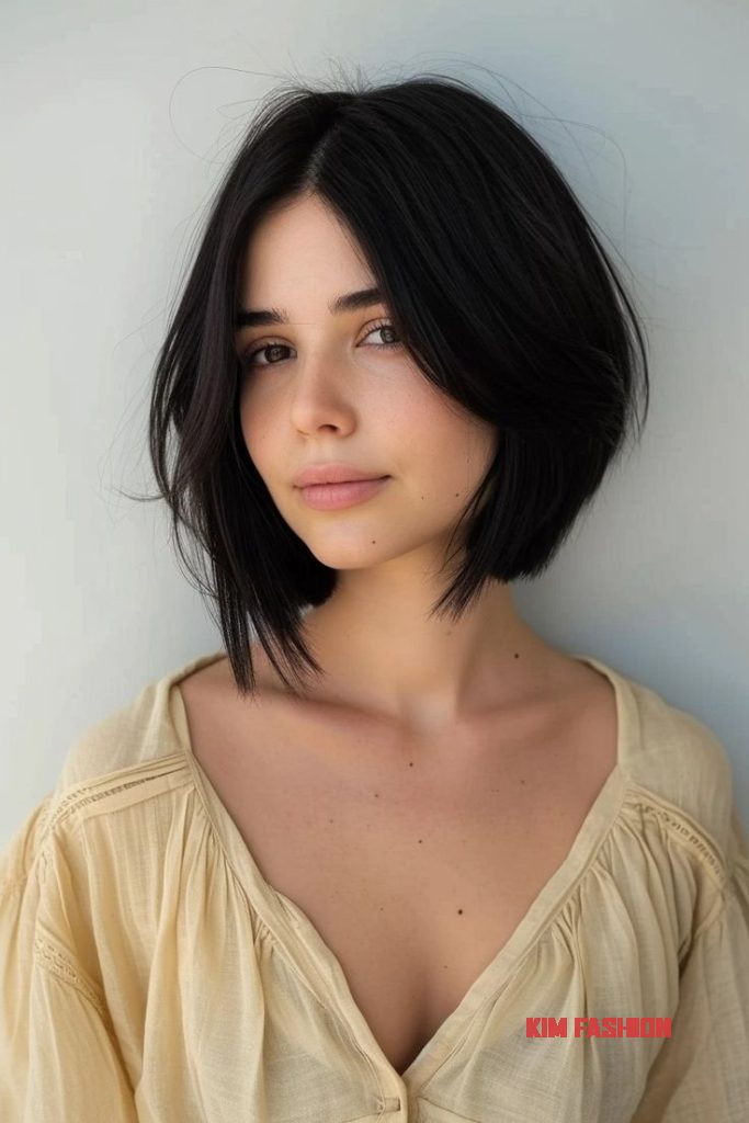 A-Line Bob: Shorter in the back and longer in the front, creating a sleek, angled look.