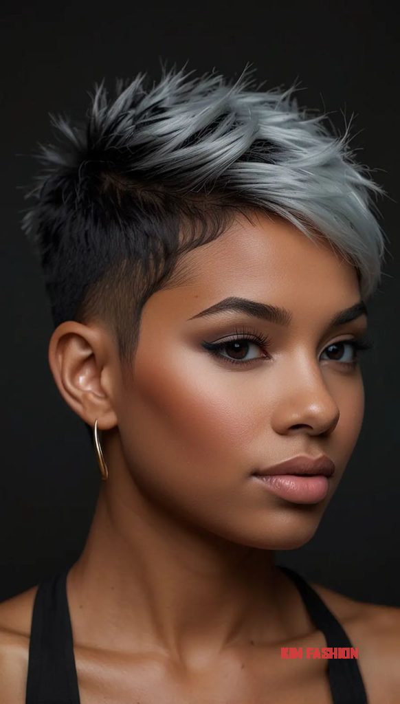 Tapered Cut: Shorter on the sides and back, with more length on top for styling.