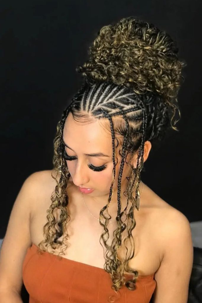 Updo Hairstyles for Black Women The Improvised Designs Get the Look: The Hottest Braided Hairstyles Right Now