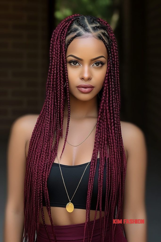 Waist Length Box Braids Get the Look: The Hottest Braided Hairstyles Right Now