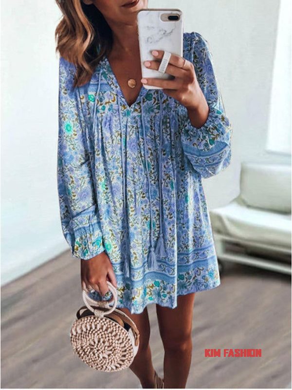 Boho Style Dress early fall date outfit ideas