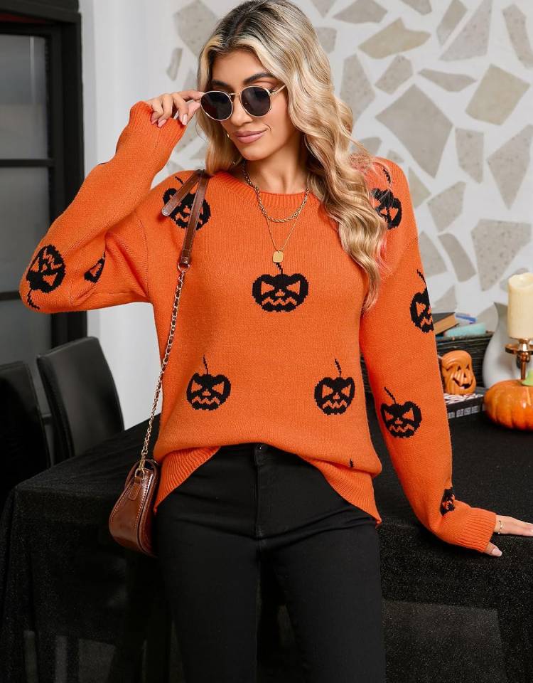 Cute Pumpkin Pullover Sweaters 21 Fall Aesthetic Sweater Ideas