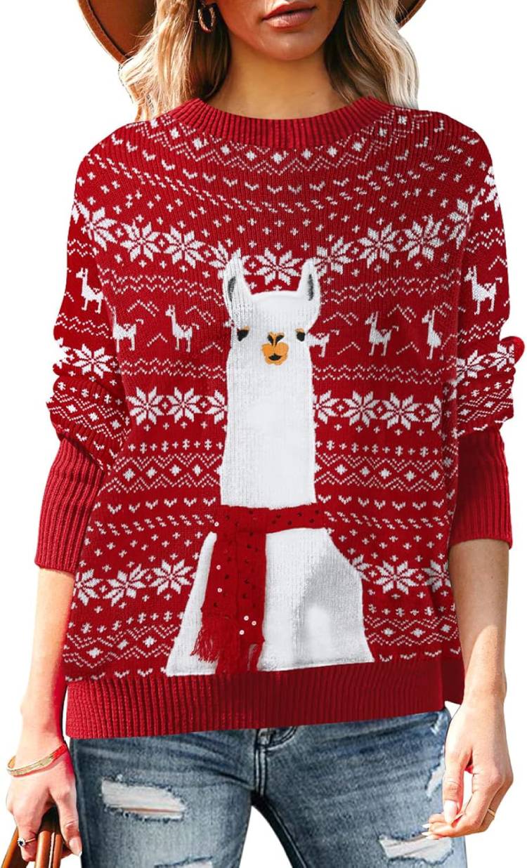 Knitted Pullover Ugly Christmas Sweater Jumpers