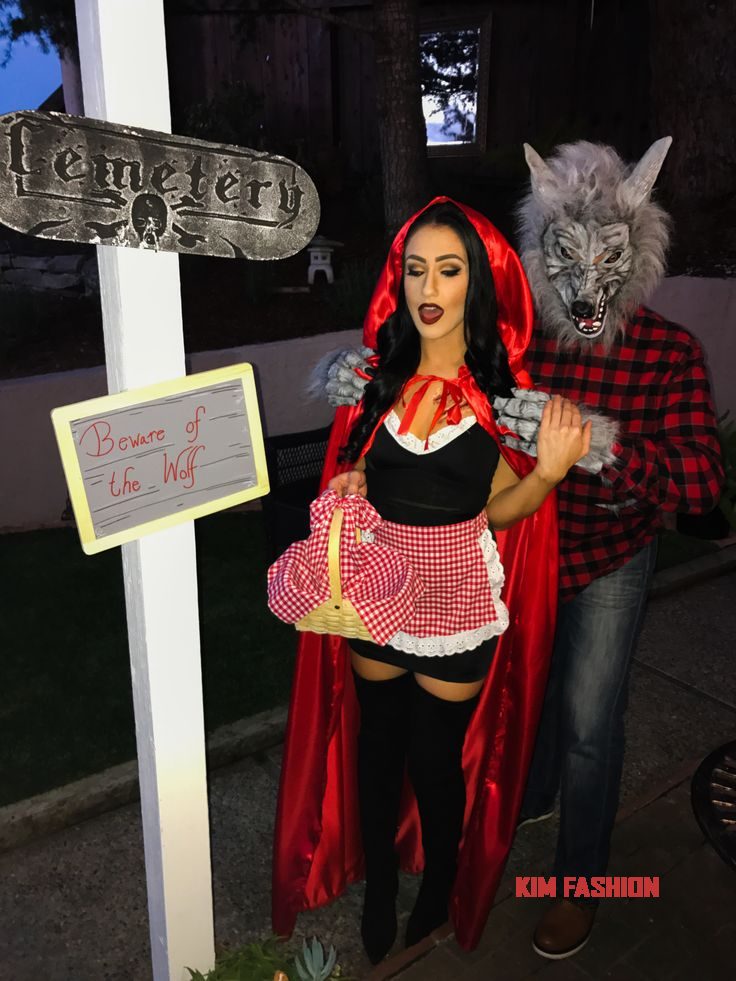 Red riding hood and wolf 22 Red Riding Hood Costume Ideas