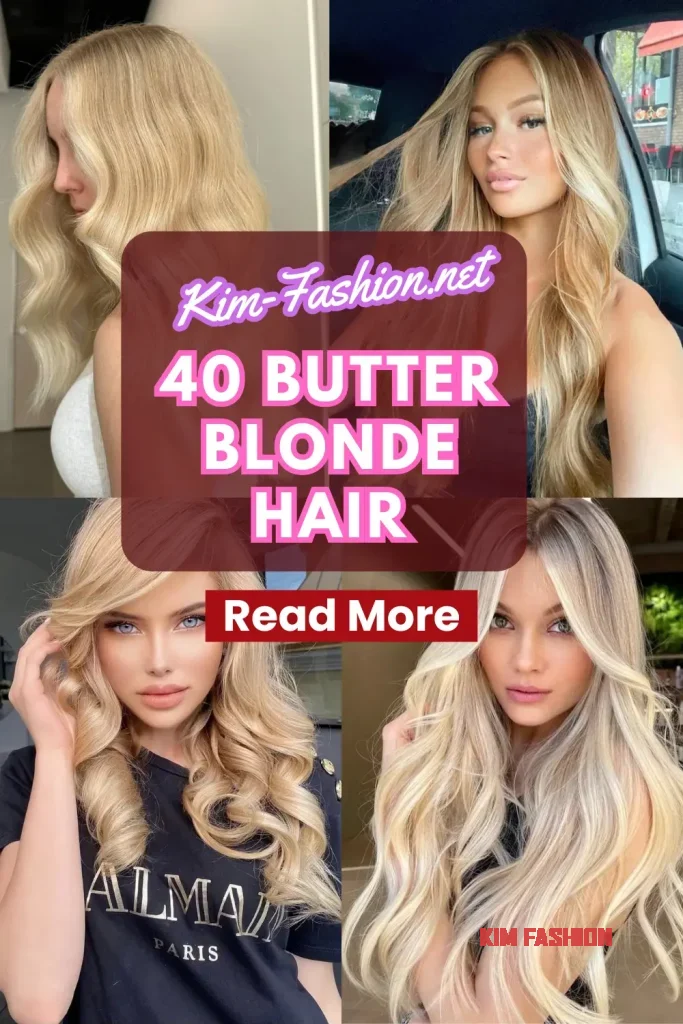 40 Butter Blonde Hair